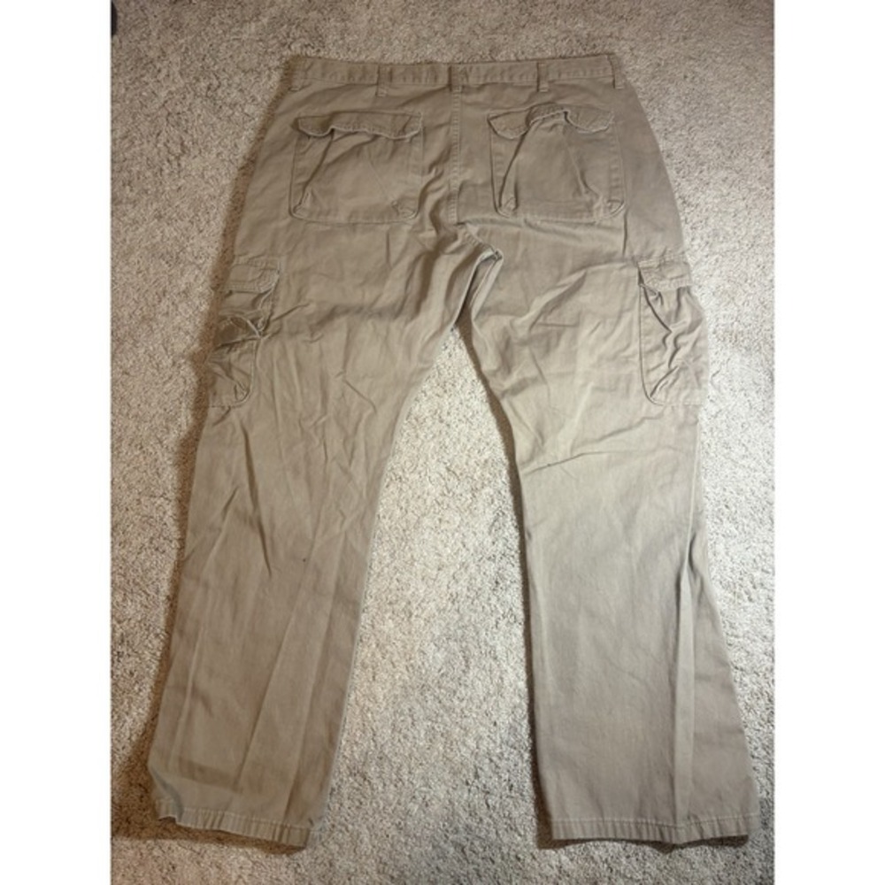 Wrangler Cargo Pants Mens 38x30 Brown 100 Cotton Utility Workwear Hiking - Picture 7 of 7